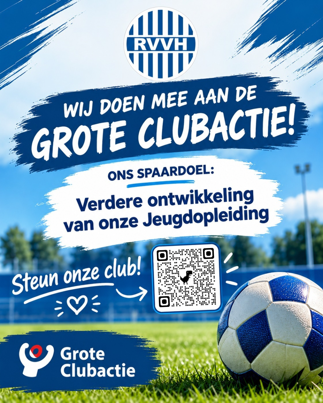 Onze jeugdleden gaan op pad voor de Grote Clubactie!
