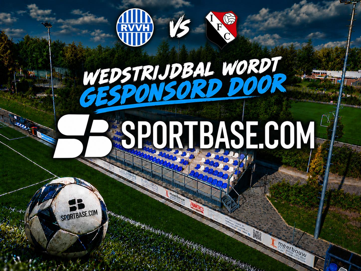 Sportbase.com sponsort wedstrijdbal RVVH - IFC